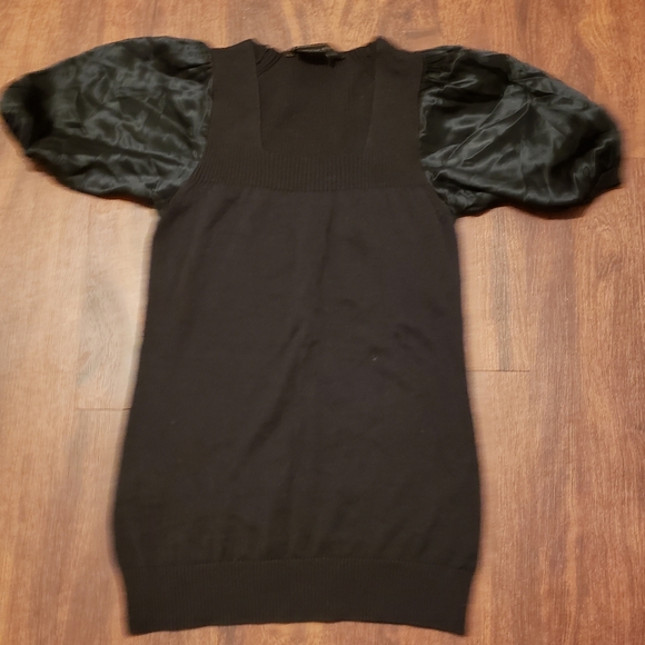 Black Squareneck Sweater BCBG Max - Picture 2 of 4